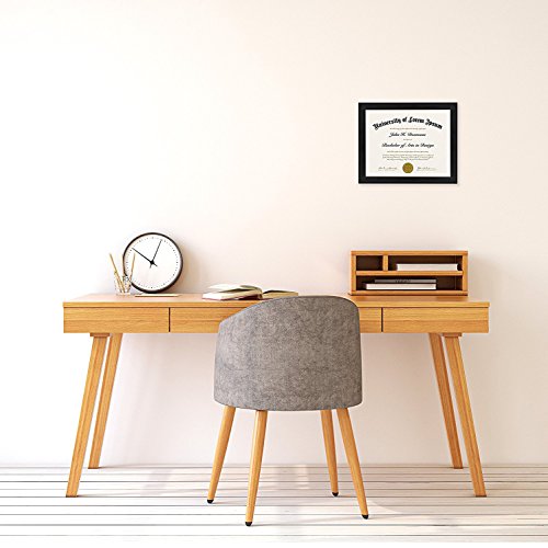 Americanflat 8.5x11 Diploma Frame with Shatter-Resistant Glass - Document Frames with Engineered Wood - Legacy Collection...