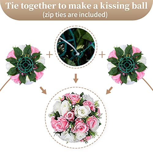 Sziqiqi Pack of 10 Fake Flowers, Silk Rose Flowers, Suit for Wedding/Party Centerpiece Road Lead Flower Rack Decorations, ...
