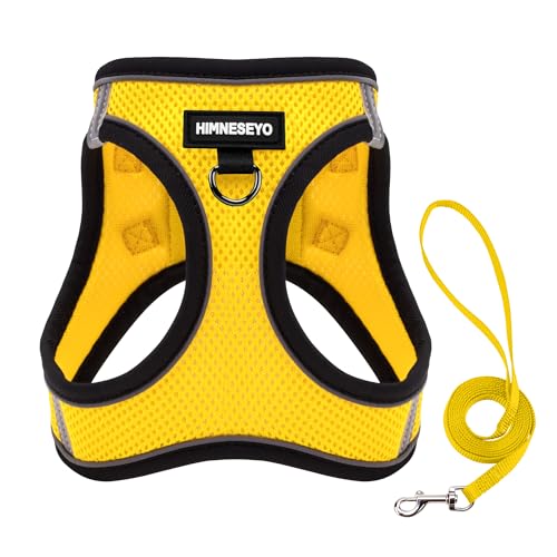 Dog Harness and Leash Set, Dog Harness for Dogs No Pull, No-Chock Step-in Reflective Breathable Lightweight Easy Walk Vest...