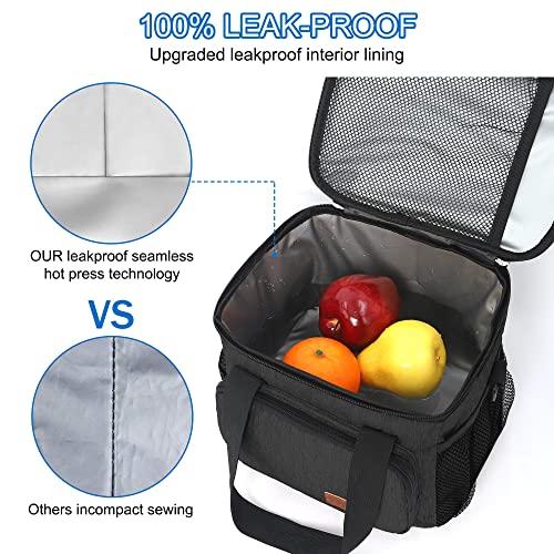 Femuar Lunch Bags for Women/Men, Insulated Lunch Bag for Work Office Picnic - Lunch Cooler Bag Leakproof Lunch Box with Ad...