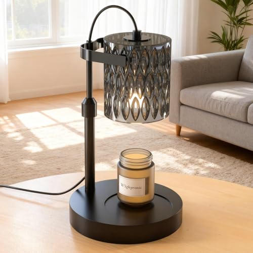 WYghyronic Candle Warmer Lamp with Adjustable Height & Timer - 4-Level Dimmable Wax Warmer for Jar Candles, Includes 2 Bul...