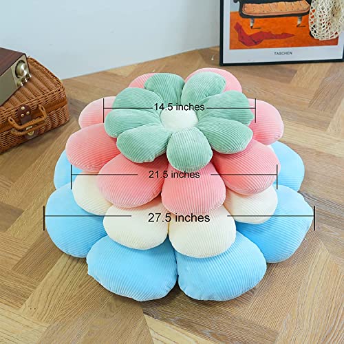 Flower Pillow Cute and Comfortable Floor Cushions Soft Fun Plant Throw Pillows Preppy Aesthetic Room Decor for Couch,Sofa,...