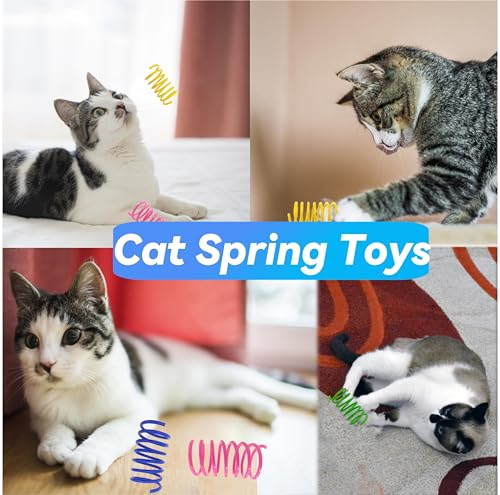 QUVOVID Cat Toys 27 Packs Combo Set, Cat Catnip Fish and Ball Toy, Cat Bell Balls Crinkle Balls, Cat Spring Toys, Plush Mi...