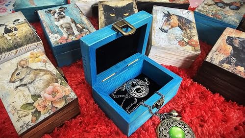RK Collections Peacock Trinket Keepsake Box. Jewerly Box. Peacock Lovers Gift Idea for storing Necklace, Earrings, Trinket...