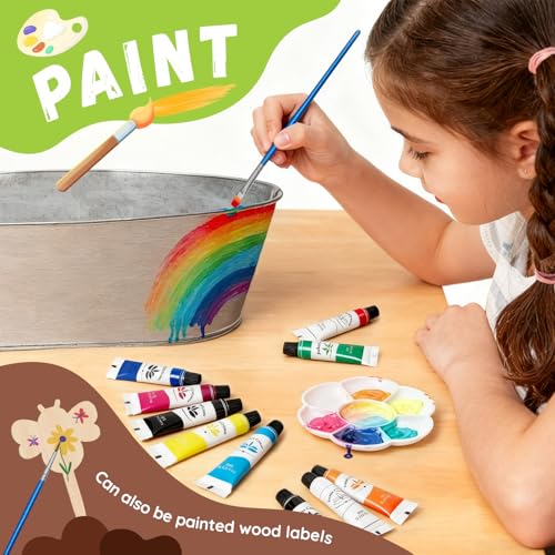 PLANTMEW Paint & Plant Flower Growing Kit for Kids - Fun Kids Gardening Set - Unique Birthday, Crafts & Arts, Gardening Gi...