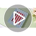 Fiwochic 4 x 6 Blue Scalloped Picture Frame Wavy Edge Blue Resin Photo Frame Gift Decorative Scalloped Design for Tabletop...