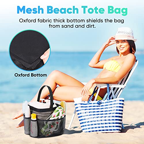 EUDELE Mesh Shower Caddy Portable for College Dorm Room Essentials, Shower Caddy Dorm with 8-Pocket Large Capacity for Bea...