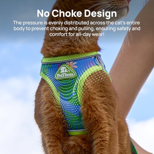 XXS Cat Harness and Leash Set for Kittens & Very Small Cats, Escape Proof Step-in Adjustable Vest, Soft Breathable Reflect...