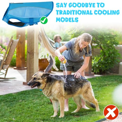 ROZKITCH Dog Cooling Vest, Evaporation Cooler Jacket with Adjustable Buckle for Outdoor Hunt Camp Training Reflective Desi...
