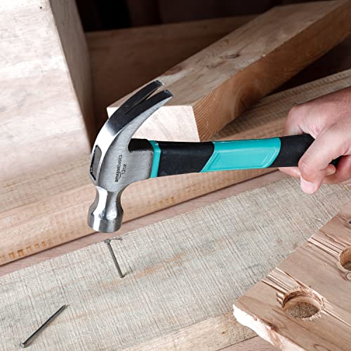 Amazon Basics 104-Piece Home Repair Household Tool Set with Easy Carrying Round Pouch, Portable Hand Tool Kit, Turquoise, ...