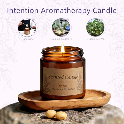 3 Pack Natural Soy Wax Candles | VOTTOUCC Aromatherapy Candles Gift Set | for SPA & Sleep Stress Relief Morning Energy | A...