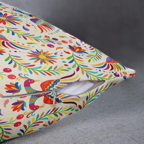 Sanwarm Throw Pillow Covers Home Decor Set of 4 Pillow Cases Decorative 16 x 16 Inches Cushion Couch Sofa Pillowcases Mexi...