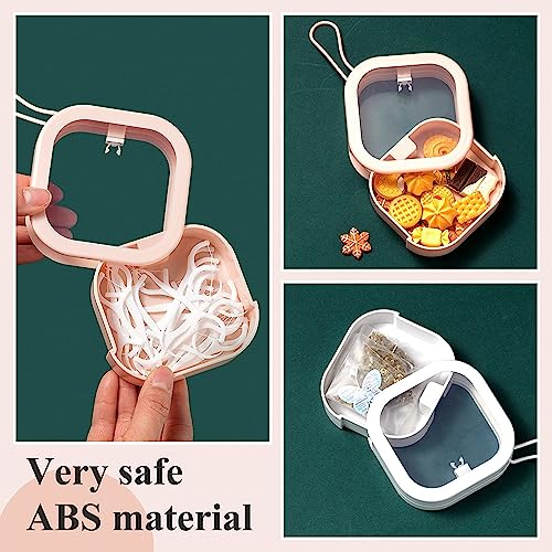 ESEHGS Hair Tie Organizer,Portable Travel Qtip Holder,Bathroom Storage Organizer Qtip Dispenser Cotton Swabs Dispenser Kid...