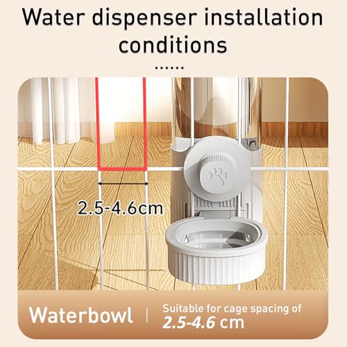 18OZ Rabbit Water Bottle, Pet Water Bottle for Cage Crate,Hanging Automatic Water Dispenser for Cage,Ferret Bunny Guinea P...