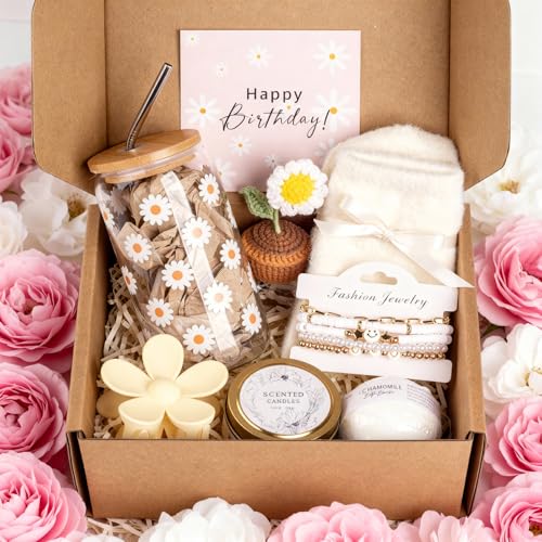 Birthday Gifts for Women, Self Care Gifts Baskets Care Package for Women, Happy Birthday Gifts for Teen Girls, Her, Mom, S...