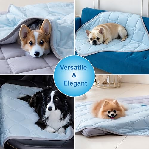 Popfavor Pet Cooling Mat for Dogs Cats Summer Self Cooling Pad,Extra Large Dog Cooling Mat, Q-Max>0.4,Cooling Fabric Washa...