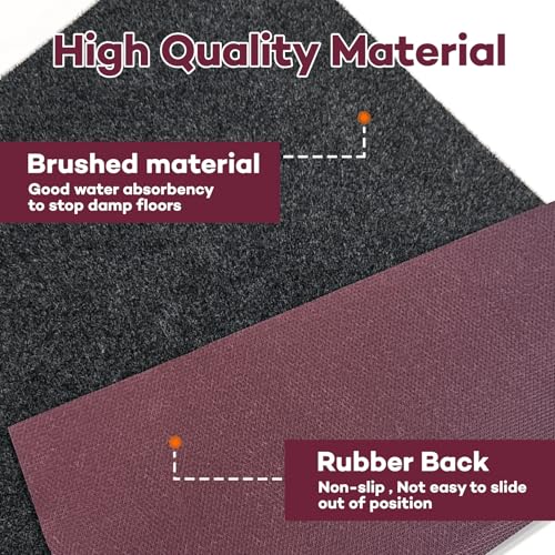 24 x 36 in Water Cooler Mat Excellent Absorbency Water Cooler Dispenser Mat with Non- Slip Rubber Backing Leak-ProofProtec...