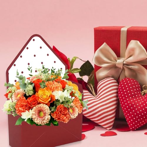 Florist Bouquet Envelope Boxes Mixed Style Flower Bouquet Packaging Gift Paper Boxes Gift Wrapping Envelope Handbag for Va...