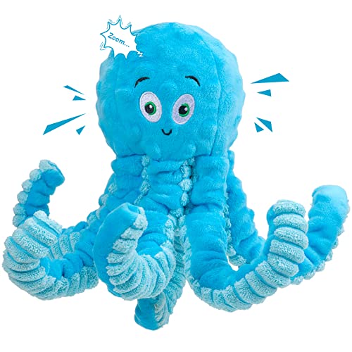 Dog Toys for Aggressive Chewers Indestructible Squeaky Dog Toys Octopus-Tug of War Dog Toys for Large Breed Tough Interact...