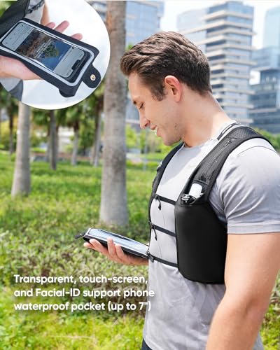Zelvot Running Vest for Women Men, USA Original Patent, Adjustable Chest Straps Running Hydration Vest with 500ml Soft Fla...