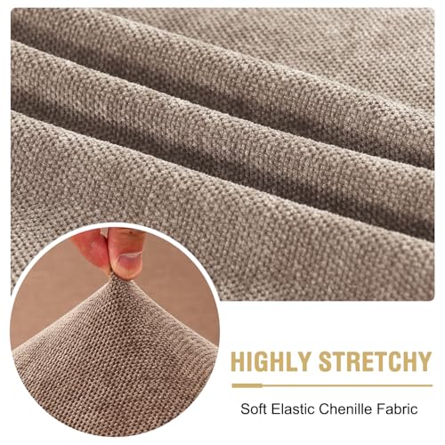 H.VERSAILTEX Stretch Mixed-Color Chenille Couch Cushion Cover Soft Sofa Covers Individual Seat Couch Slipcover Sets Furnit...