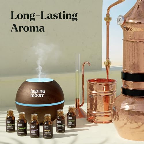 Lagunamoon Essential Oils Aromatherapy Set - 6 Oils for Diffusers, Home Care, Candle Making Scents, Fragrance, Humidifier...