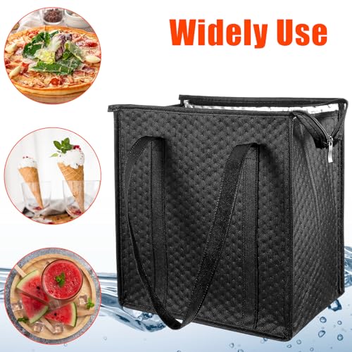 Afcabakila 4 PCS Insulated Grocery Bags, Reusable Thermal Cooler with Zipper for Food Shopping, Travel, Beach, and Picnic,...