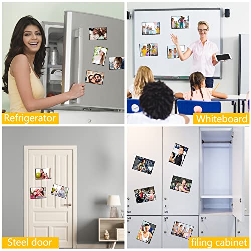 YixangDD 15 Pack Magnetic Picture Frame, 4 x 6 Inches Fridge Magnetic Photo Frames, Magnetic Photo Frames for Refrigerato...