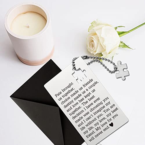 llxxeyopqdxz Husband Birthday Card From Wife, Wallet Insert Card, Anniversary Valentine Gifts for Men or Women, Love Gift ...