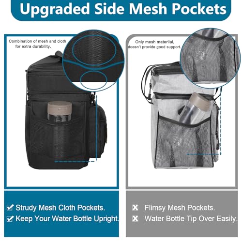 GLENKEY Tactical Lunch Box Cooler Bag - Expandable Insulated Lunch Bag for Men Women - Large Lunchbox for Adults Work Shif...