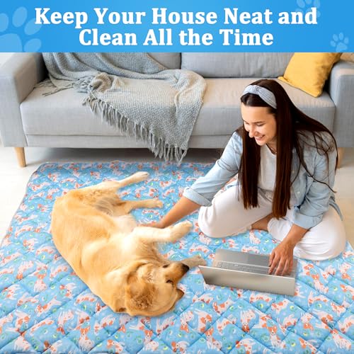 Dog Cooling Mat, Cooling Blanket for Dogs Bed Cover, Ice Silk Cool Pad for Dogs Furniture Protector, Premium Soft Washable...