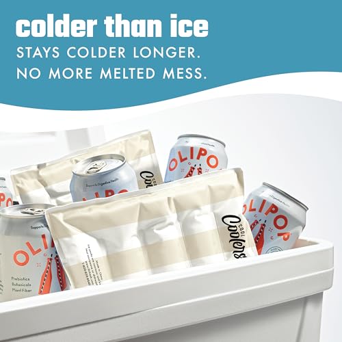 Cool Coolers Reusable XL Soft Ice Packs for Coolers, Long-Lasting Lunch Box Ice Pack, High Performance Quick Freeze, 2Pk, ...