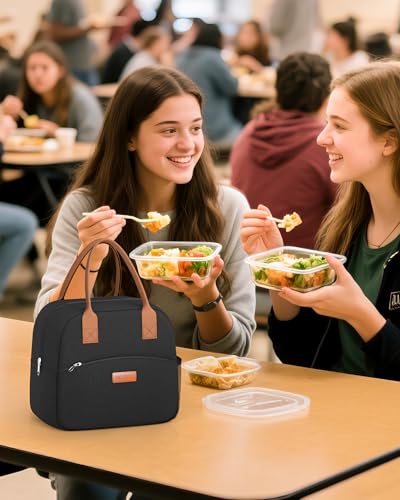 HOTOR Lunch Bag for Women & Men - Wear-Resistant Insulated Lunch Box with Large Capacity, Multi-Functional Cooler Bag for ...