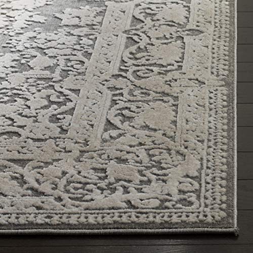 SAFAVIEH Area Rug 8x10 - Reflection Collection - Large - Dark Grey & Cream, Non-Shedding & Easy Cleaning, Ideal for Living...