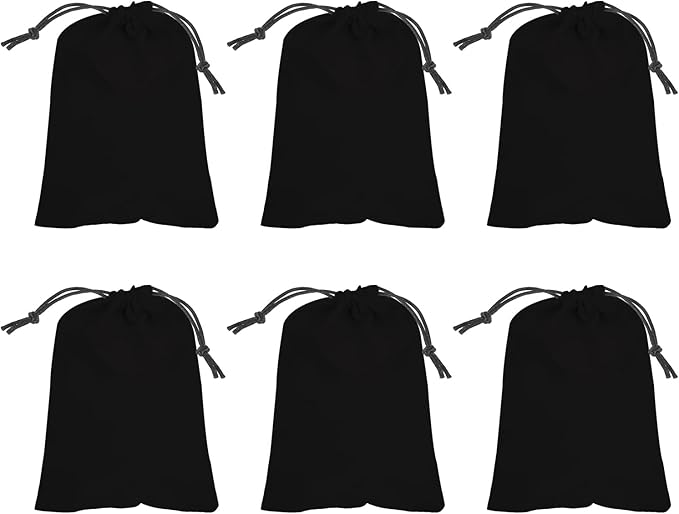 PATIKIL 6 Pcs Velvet Drawstring Bags, 8 x 10 Inch Large Velvet Cloth Jewelry Gift Pouches with Drawstring, Favor Candy Bag...
