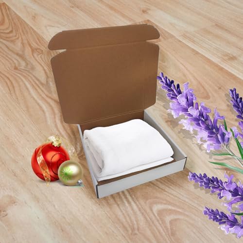 10 x 10 x 2 inch Shipping Boxes Set of 25， White Corrugated Cardboard Box Mailer Boxes for Packaging Small Business Shippi...