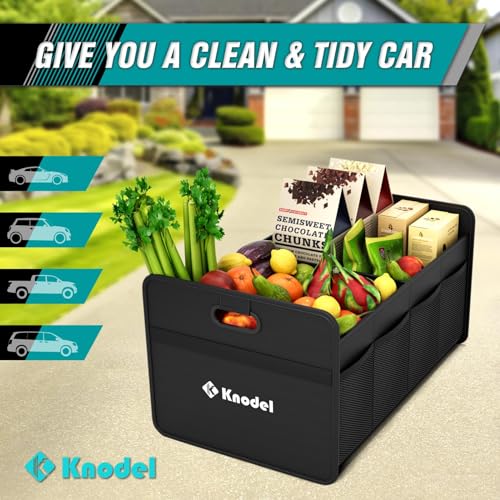 K KNODEL Car Trunk Organizer, Foldable Organizer for Car, Automotive Consoles & Organizers, Storage with Reinforced Handle...