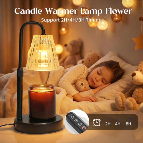 Glimra Candle Warmer Lamp with Timer,Dimmable Candle Warmwr for Jar Candles,Adjustable Cabdle Warmer Birthday Gifts,for Mo...