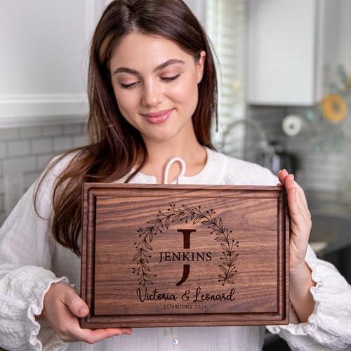 Personalized Cutting Board - Personalized Wedding Gifts for Couple - Custom Cutting Board Wood Engraved- Housewarming Gift...
