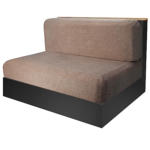 RunNico RV Dinette Cushion Cover-Elastic Camper Cushion Slipcovers-Stretchable Loveseat Sofa Furniture Protector for RV Ca...