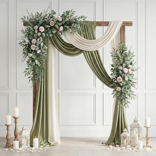 lovemoon 130 Pcs Artificial Mixed Eucalyptus Stems Bulk, 5 Kinds of Faux Greenery Eucalyptus Leaves Bulk for Vase Wedding ...