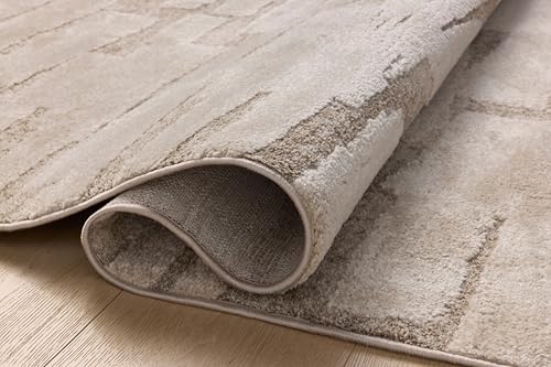 Loloi Amber Lewis Monty Collection MOT-04 Taupe/Beige 2'-7" x 4', .50" Pile Height, Area Rug