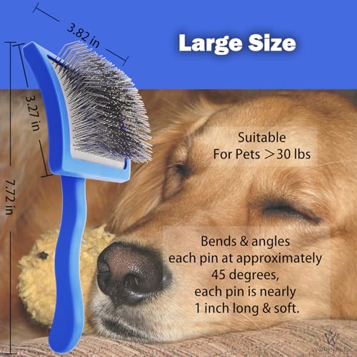 Worinkley Slicker Brush for Dogs, Professional Pet Doodle Grooming brushes for Goldendoodles, Labradoodles, Poodles - Long...