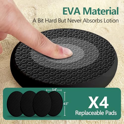 Svarvns Back Lotion Applicator with 4 Replaceable Pads, Lotion Applicator for Back Self Elderly, Women, Cream Medicine App...