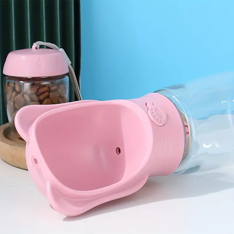 Outdoor Water Bottle for a Dog, Portable pet Water Bottle with Food Container, Leak Proof Dog Travel Water Bottle, Dog Wat...