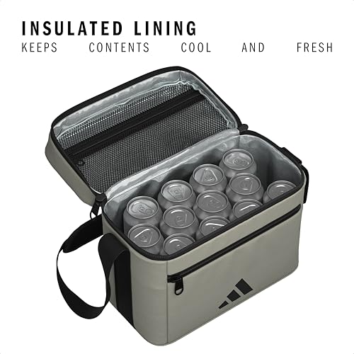 adidas Cooler for Drinks, Cans & Food – Soft Insulated Portable Bag
