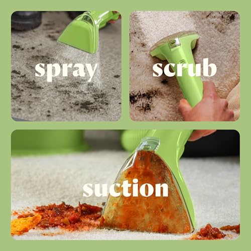 BISSELL Little Green Mini Portable Carpet and Upholstery Deep Cleaner, Car/Auto Detailer, with HydroRinse Self-Cleaning To...
