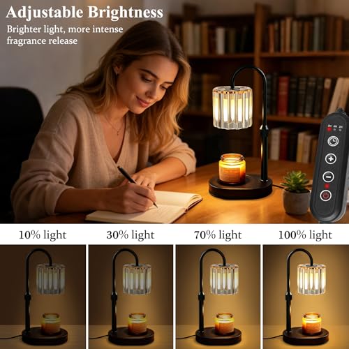 Lukasa Candle Warmer Lamp with Timer and Dimmer, Adjustable Height Candle Warmer for Candle, Birthday Gifts for Women Men,...