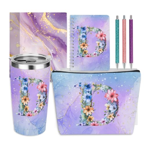 Personalized Gifts Monogrammed Birthday Gifts for Women, Boss Teacher Appreciation Christmas Initial 20 oz Tumbler, Makeup...