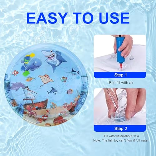 Calantre Cat Water Mat 2025 Upgraded 0.5mm Thickened Sensory Water Palymat, Anti-Scratch Design Pet Water Mat for Bored In...